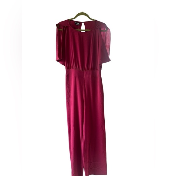 bebe Pants - Red Wine Bebe Romper Size M NWT